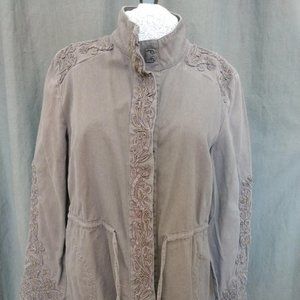 Love Sam | Grey Embroidered Jacket